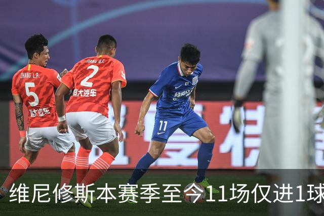 维尼修斯本赛季至今11场仅进1球，为19/20赛季以来同期最少